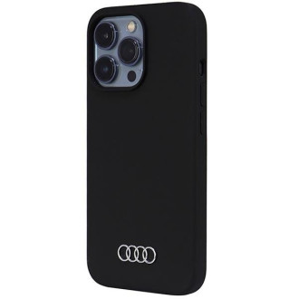 Audi silikonové pouzdro iPhone 13 Pro / 13 6,1&quot; černo/černé pevné pouzdro AU-LSRIP13P-Q3/D1-BK