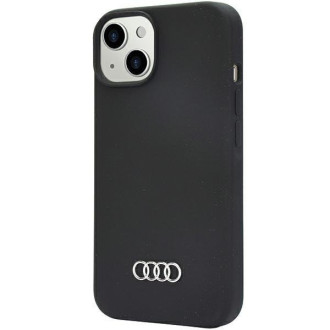 Audi silikonové pouzdro iPhone 14 6,1&quot; černo/černý pevný obal AU-LSRIP14-Q3/D1-BK