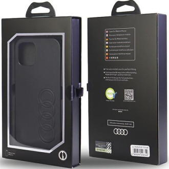 Audi Synthetic Leather iPhone 12/12 Pro 6,1&quot; černý/černý pevný obal AU-TPUPCIP12P-TT/D1-BK
