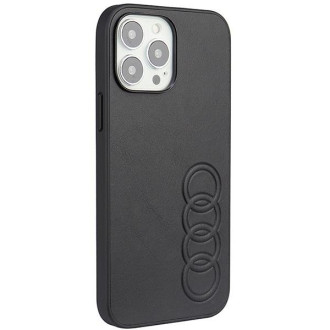 Audi Synthetic Leather iPhone 13 Pro Max 6,7&quot; černý/černý pevný obal AU-TPUPPCIP13PM-TT/D1-BK