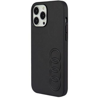 Audi Synthetic Leather iPhone 13 Pro Max 6,7&quot; černý/černý pevný obal AU-TPUPPCIP13PM-TT/D1-BK