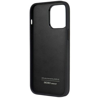 Audi Synthetic Leather iPhone 14 Pro Max 6,7&quot; černý/černý pevný obal AU-TPUPPCIP14PM-TT/D1-BK