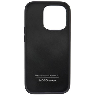 Audi Synthetic Leather iPhone 14 Pro 6,1&quot; černo/černý pevný obal AU-TPUPPCIP14P-TT/D1-BK