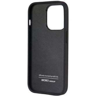 Audi Synthetic Leather iPhone 14 Pro 6,1&quot; černo/černý pevný obal AU-TPUPPCIP14P-TT/D1-BK