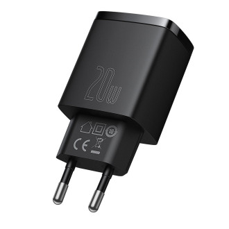 [RETURNED ITEM] Baseus Compact Fast USB / USB Type C Charger 20W 3A Power Delivery Quick Charge 3.0 black (CCXJ-B01)