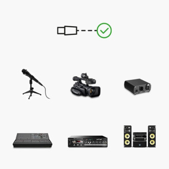 Ugreen Extension Audio Cable Microphone Cable Microphone XLR (Female) - XLR (Male) 1m (AV130)