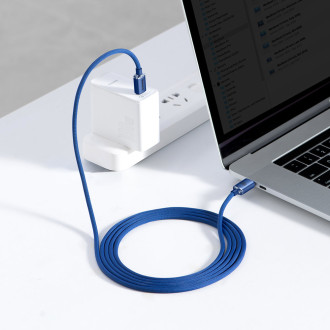 [PO VRÁCENÍ] Kabel Baseus Crystal Shine Series USB kabel pro rychlé nabíjení a přenos dat USB Typ C - USB Typ C 100W 2m modrý (CAJY000703)