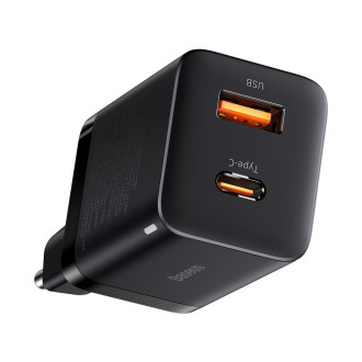 Rychlá nabíječka Baseus Super Si Pro USB / USB Typ C 30W Power Delivery Quick Charge černá (CCSUPP-E01)