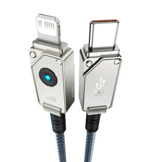 USB C kabel - Lightning Baseus Unbreakable 20W 480Mbps 1m - bílý