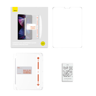 Tvrzené sklo Baseus Crystal pro iPad 10,2&#39;&#39; (2019/2020/2021) / iPad Air 3 10,5&#39;&#39; + montážní sada - průhledná