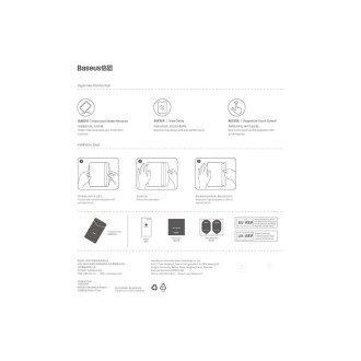 Tvrzené sklo Baseus Crystal pro iPad Mini 6 8,3&#39;&#39; + montážní sada - transparentní