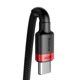 [RETURNED ITEM] Baseus Cafule Cable Nylon Braided Wire USB Typ C PD Power Delivery 2.0 100W 20V 5A 2m black (CATKLF-AL91)
