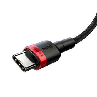 [RETURNED ITEM] Baseus Cafule Cable Nylon Braided Wire USB Typ C PD Power Delivery 2.0 100W 20V 5A 2m black (CATKLF-AL91)