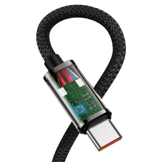 Legendární úhlový rychlonabíjecí kabel Baseus USB Typ C - USB Typ C 100W 5A 1m černý (CATCS-01)