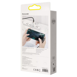 Legendární úhlový rychlonabíjecí kabel Baseus USB Typ C - USB Typ C 100W 5A 1m černý (CATCS-01)