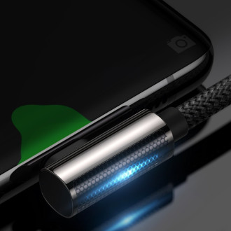 Legendární úhlový rychlonabíjecí kabel Baseus USB Typ C - USB Typ C 100W 5A 1m černý (CATCS-01)