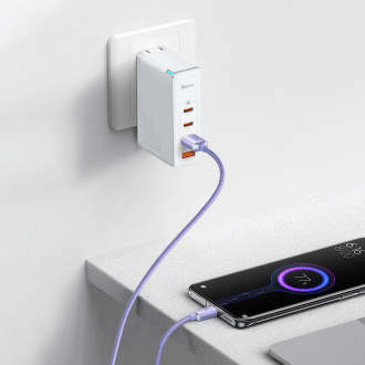 [RETURNED ITEM] Baseus crystal shine series fast charging data cable USB Type A to USB Type C 100W 2m purple (CAJY000505)