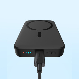 [RETURNED ITEM] Magnetická mini power banka Baseus s MagSafe 15W / PD QC 20W 10000mAh černá (Overseas Edition) + kabel řady Xiaobai USB-C - USB-C 60W