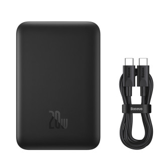 [RETURNED ITEM] Magnetická mini power banka Baseus s MagSafe 15W / PD QC 20W 10000mAh černá (Overseas Edition) + kabel řady Xiaobai USB-C - USB-C 60W