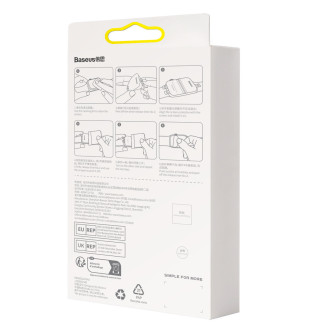 Sada 2x ochranné fólie Baseus NanoCrystal pro Apple Watch 4/5/6/SE/SE 2 44mm + montážní sada - průhledná