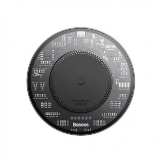 Baseus BS-W530 15W indukční nabíječka + USB C kabel - USB C 24W 1m - černá
