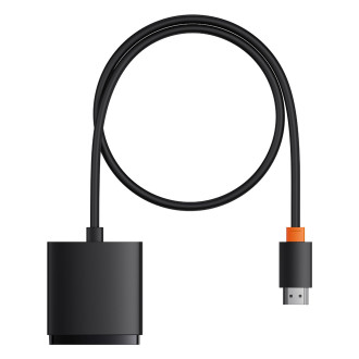 Baseus AirJoy 2v1 4K 60Hz obousměrný HDMI adaptér s vestavěným 1m kabelem - černý