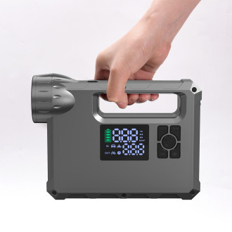 Choetech startér s kompresorem, powerbanka 8000mAh, LED svítilna černá (TC0017)