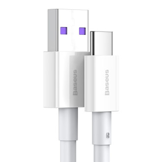 Baseus Superior USB kabel – USB typ C 66 W 6A 1 m bílý (CATYS-02)