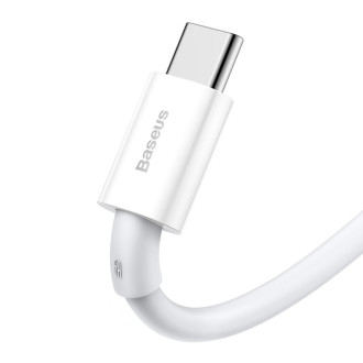 Baseus Superior USB kabel – USB typ C 66 W 6A 1 m bílý (CATYS-02)
