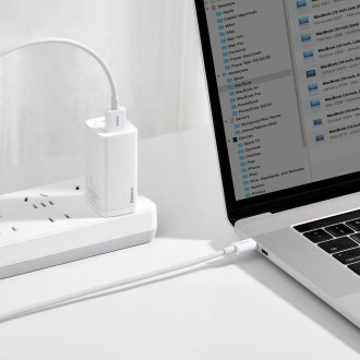 Baseus Superior USB kabel – USB typ C 66 W 6A 1 m bílý (CATYS-02)