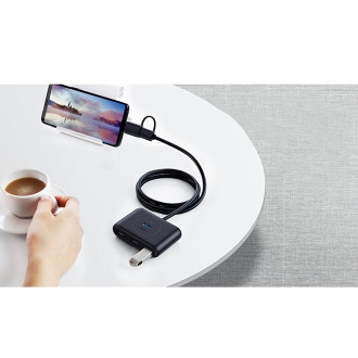 Ugreen HUB 4v1 USB-C - 4xUSB 3.0 5Gb/s 1m černý (CR113)