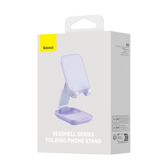 Nastavitelný stojan na telefon Baseus Seashell Series - fialový