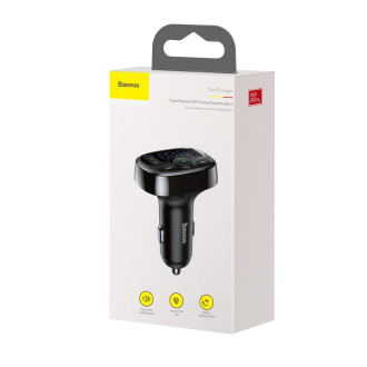 Bluetooth vysílač / nabíječka do auta Baseus S-09A (Overseas Edition) - černá