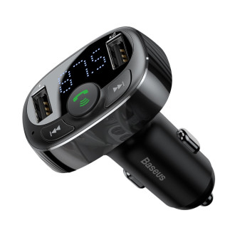 Bluetooth vysílač / nabíječka do auta Baseus S-09A (Overseas Edition) - černá