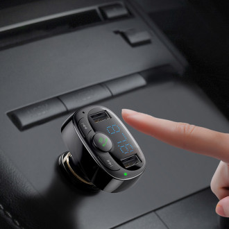 Bluetooth vysílač / nabíječka do auta Baseus S-09A (Overseas Edition) - černá