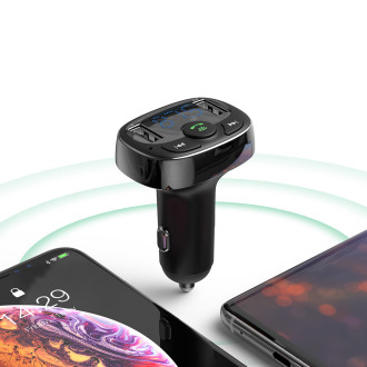 Bluetooth vysílač / nabíječka do auta Baseus S-09A (Overseas Edition) - černá