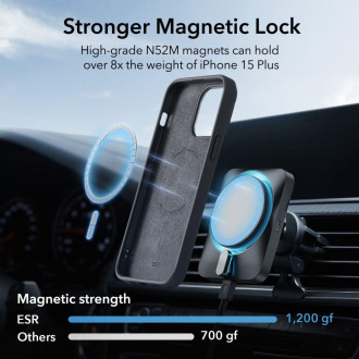 ESR CLOUD KICKSTAND HALOLOCK MAGSAFE IPHONE 15 PLUS ČERNÝ