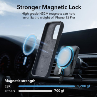 ESR CLOUD KICKSTAND HALOLOCK MAGSAFE IPHONE 15 PRO ČERNÝ