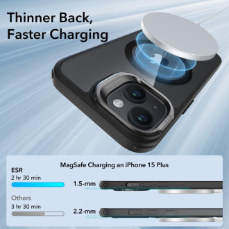 ESR CLASSIC KICKSTAND HALOLOCK MAGSAFE IPHONE 15 CLEAR/BLACK