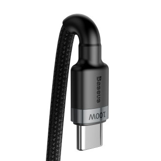 [RETURNED ITEM] Baseus Cafule Cable Nylon Braided Wire USB Typ C PD Power Delivery 2.0 100W 20V 5A 2m gray (CATKLF-ALG1)