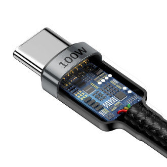 [RETURNED ITEM] Baseus Cafule Cable Nylon Braided Wire USB Typ C PD Power Delivery 2.0 100W 20V 5A 2m gray (CATKLF-ALG1)
