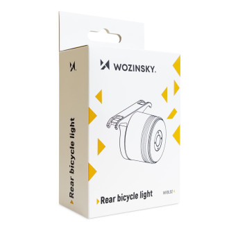 [RETURNED ITEM] Wozinsky LED rear bicycle light with micro USB red light 5 modes black (WRBLB2)