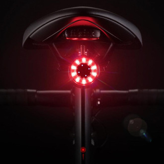 [RETURNED ITEM] Wozinsky LED rear bicycle light with micro USB red light 5 modes black (WRBLB2)
