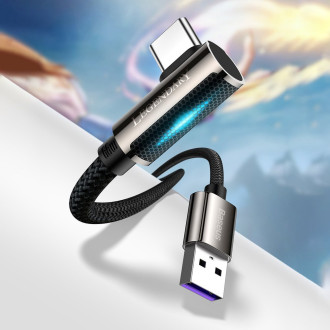 Legendární úhlový herní kabel Baseus USB – USB typu C 66W 2m modrý (CACS000503)