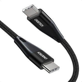 Choetech cable USB Type C cable - USB Type C Power Delivery 60W 3A 1.2m black (XCC-1003)