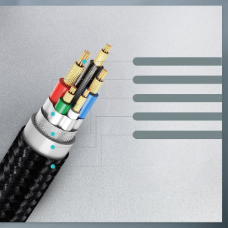 Choetech cable USB Type C cable - USB Type C Power Delivery 60W 3A 1.2m black (XCC-1003)