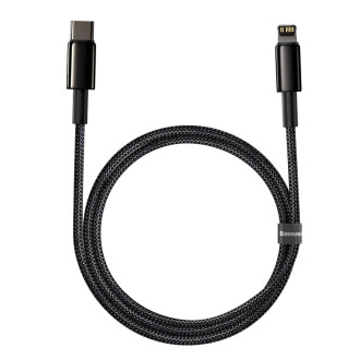 Baseus USB Type C - Lightning kabel rychlé nabíjení Napájení 20 W 1 m černý (CATLWJ-01)