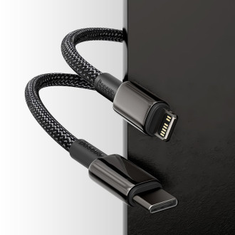 Baseus USB Type C - Lightning kabel rychlé nabíjení Napájení 20 W 1 m černý (CATLWJ-01)