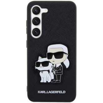 Karl Lagerfeld KLHCS23MSANKCPK S23+ S916 pevné pouzdro černo/černé Saffiano Karl &amp; Choupette