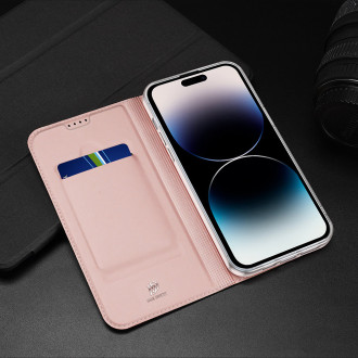 Peněženka Dux Ducis Skin Pro pro iPhone 15 Pro Max – růžová